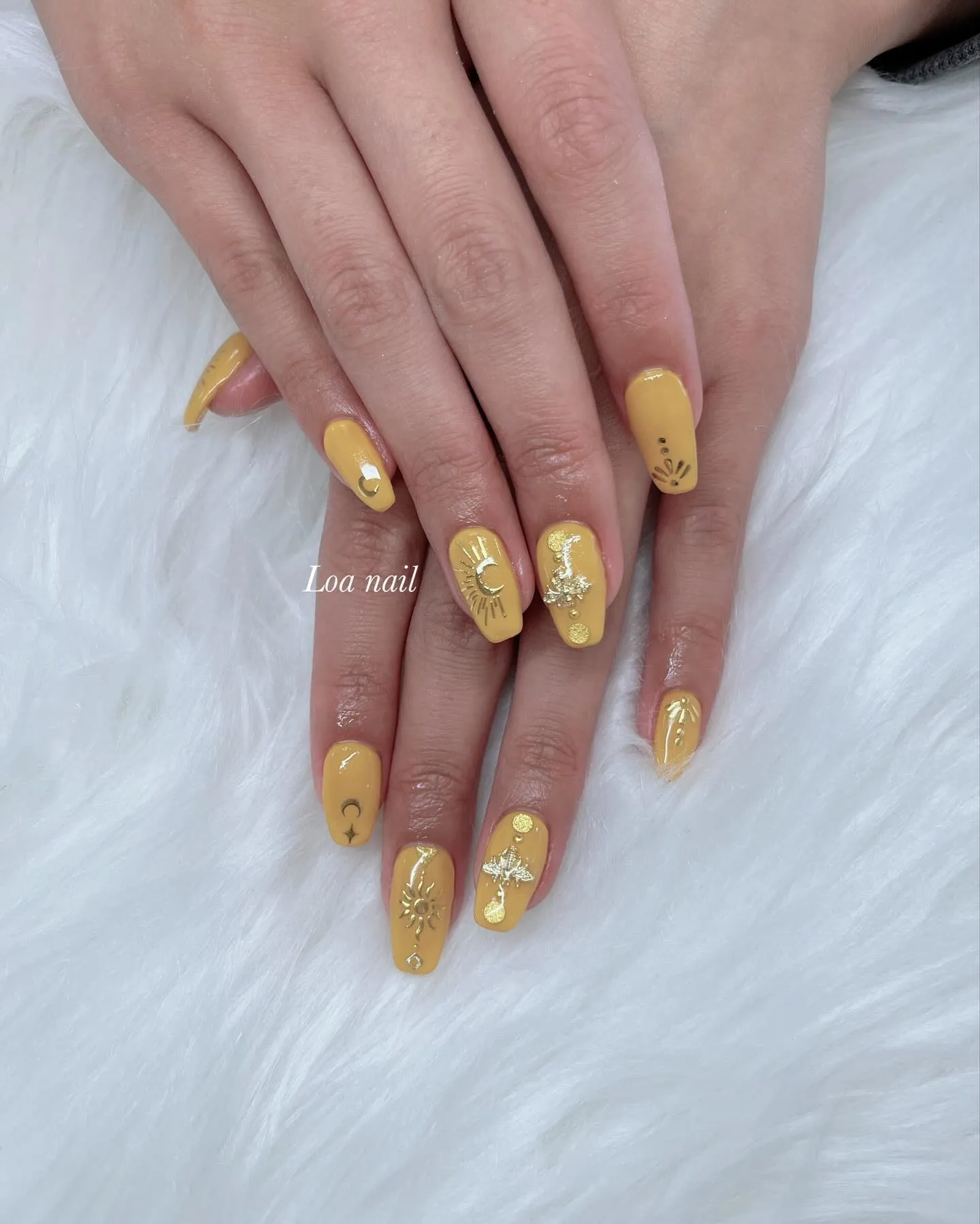 yellow nail💛