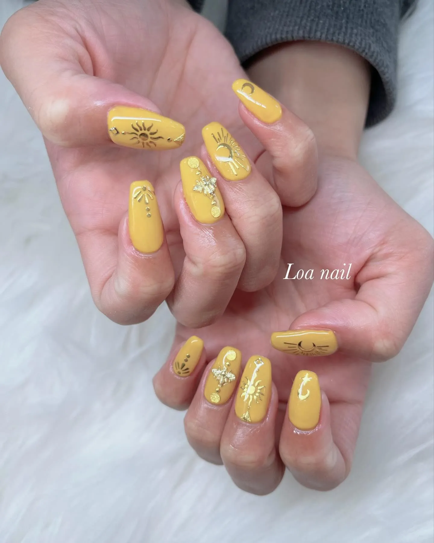 yellow nail💛