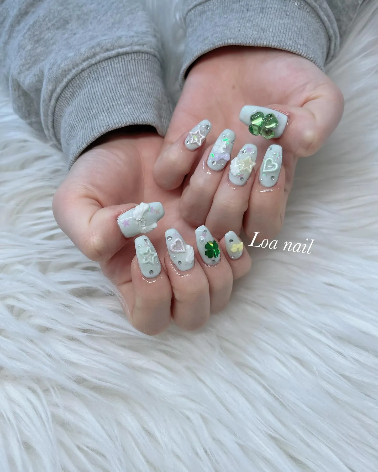 緑カラーnail特集💚🍀🌱
