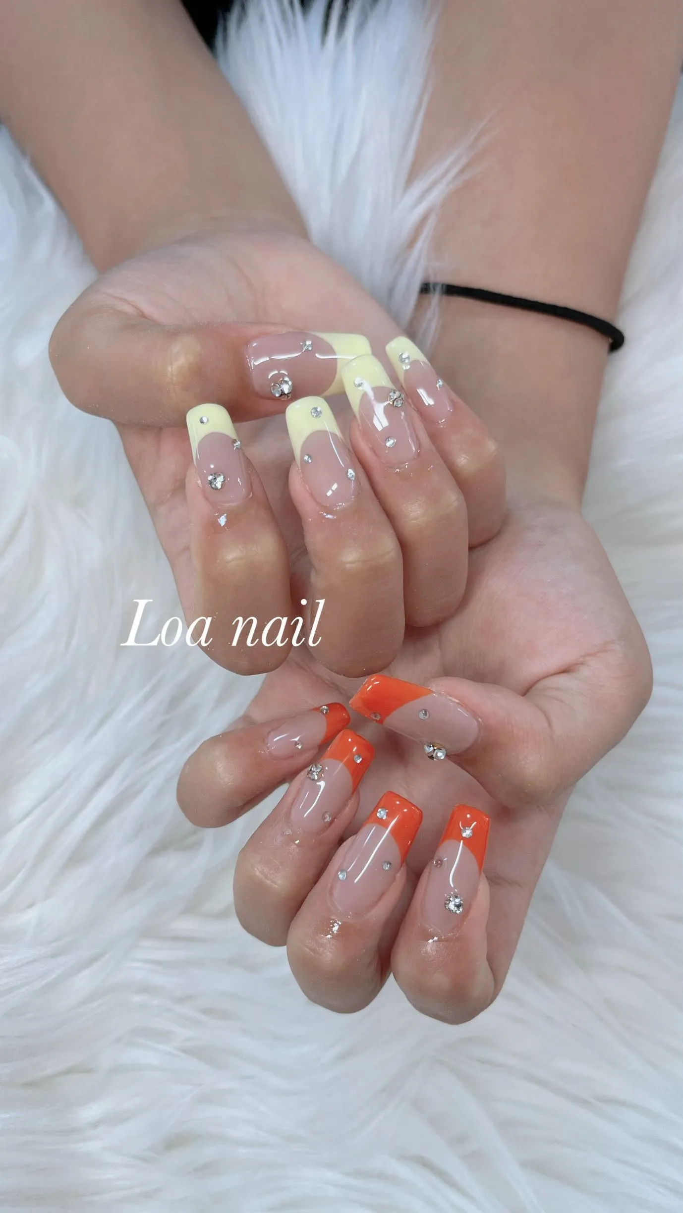 バイカラーフレンチ nail🌼