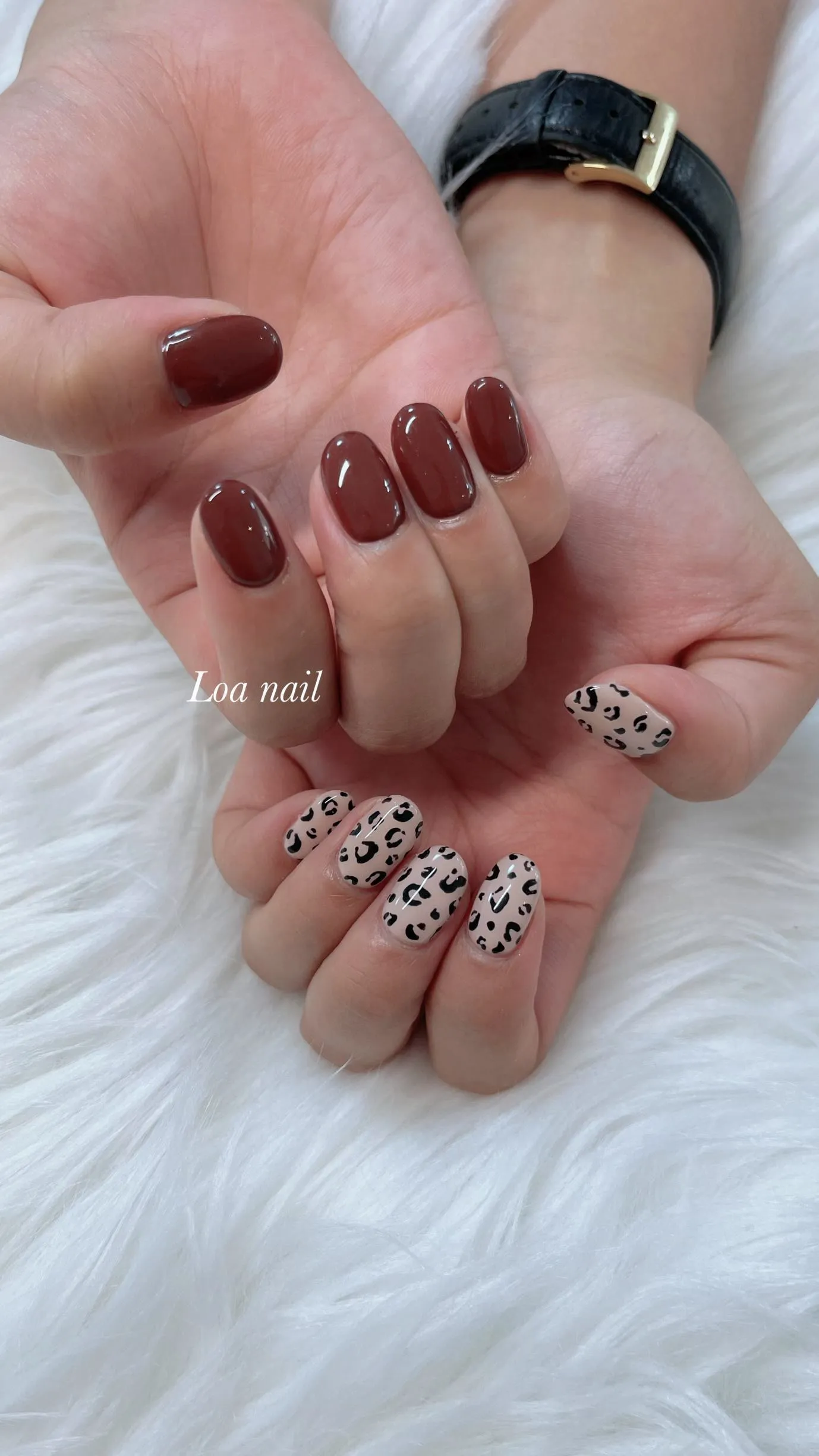 レオパードアシメ nail🐅