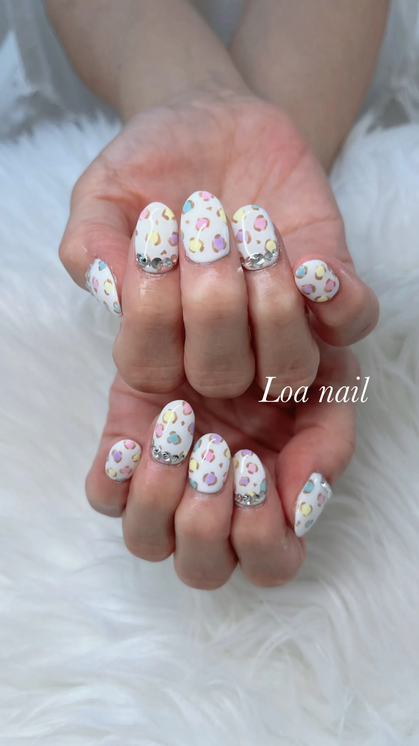 パステルカラフルレオパード nail💕