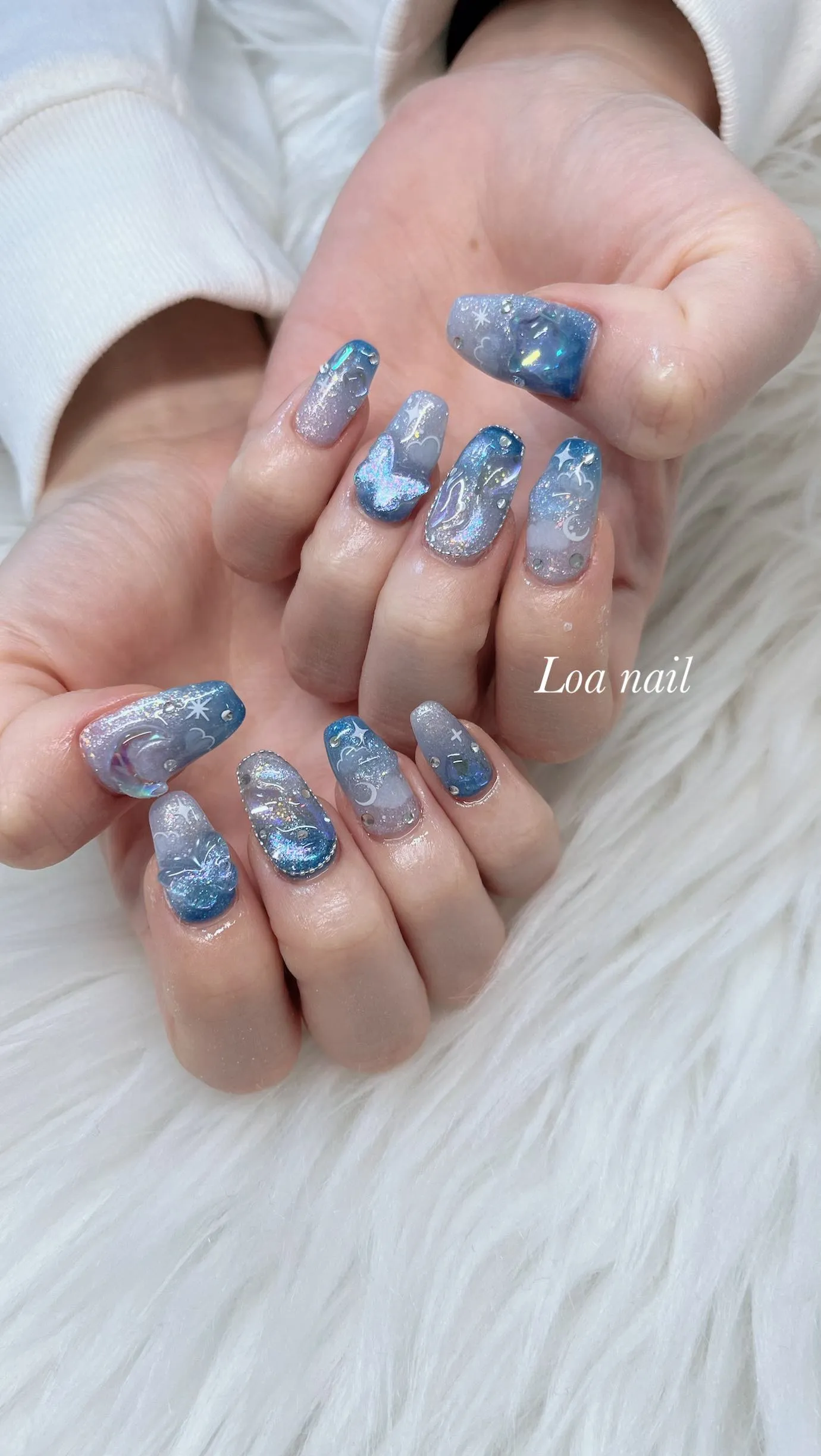 ブルーSkyネイル🩵💙