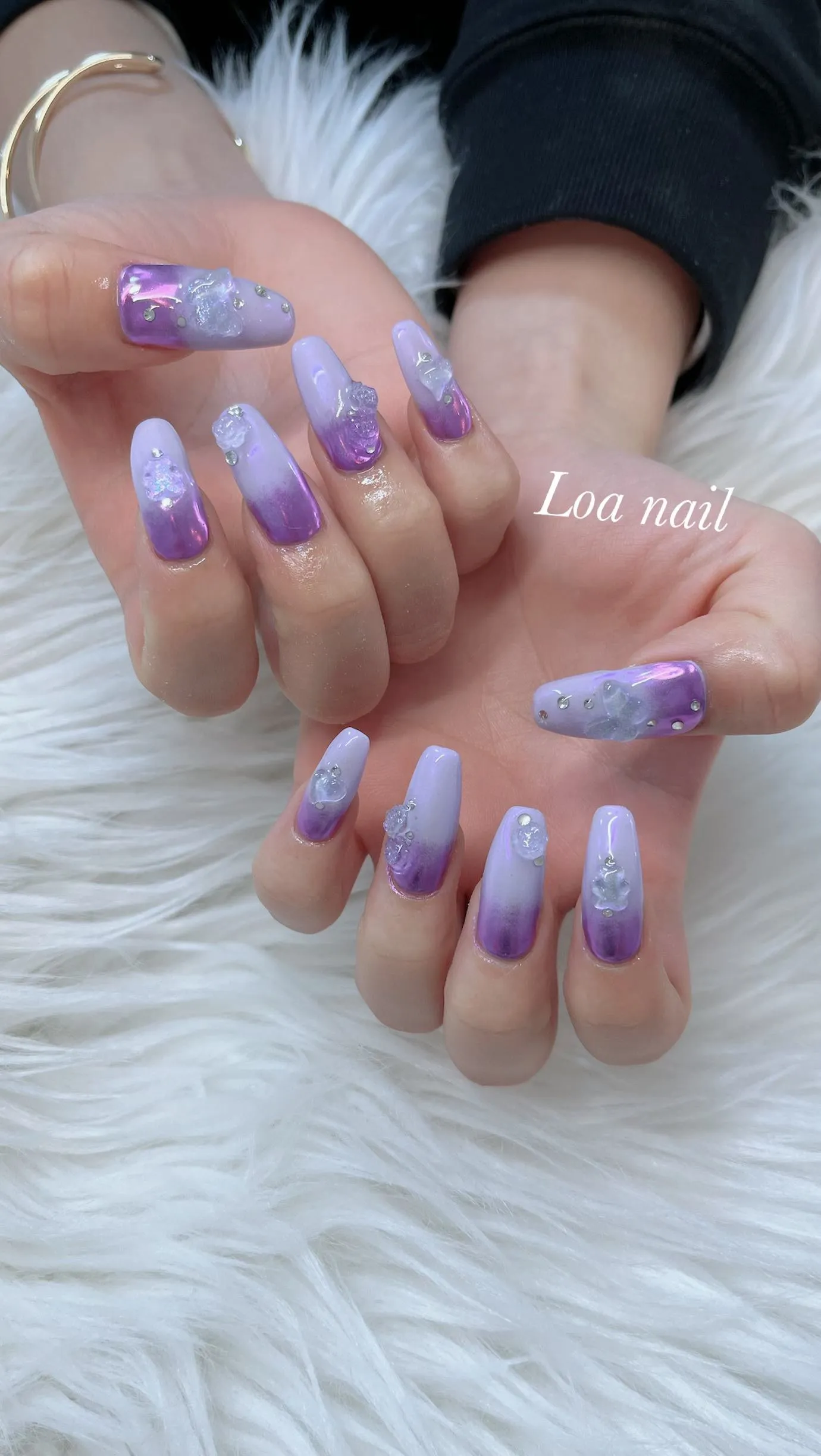 パープルミラー nail💜