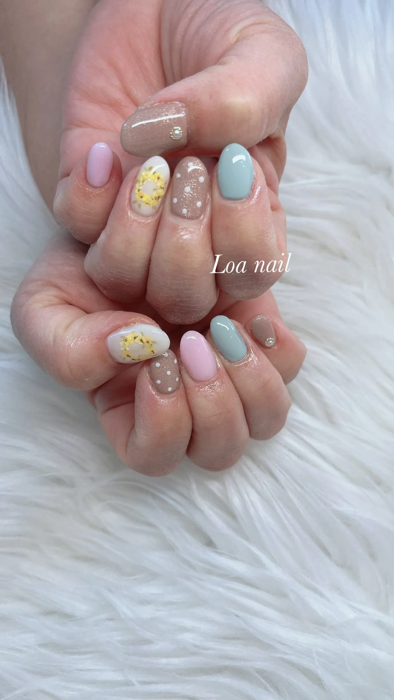 ミモザ nail💛