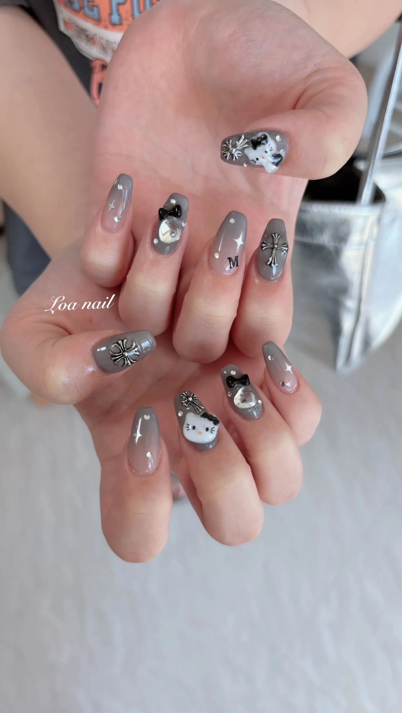 グレーグラデ🩶 nail🩶